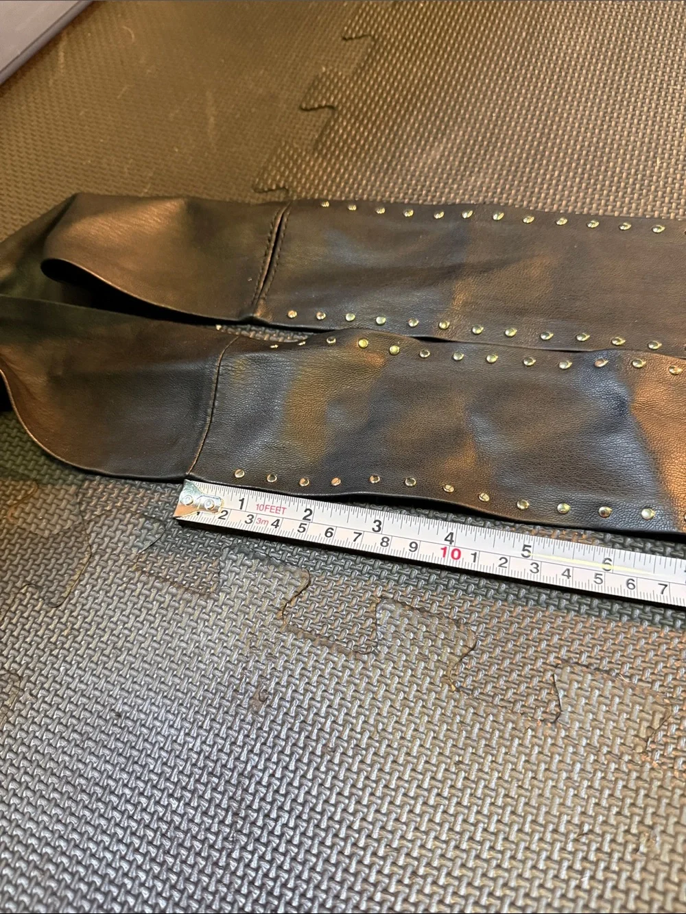 White House Black Market Black Studded Waist Sash Belt